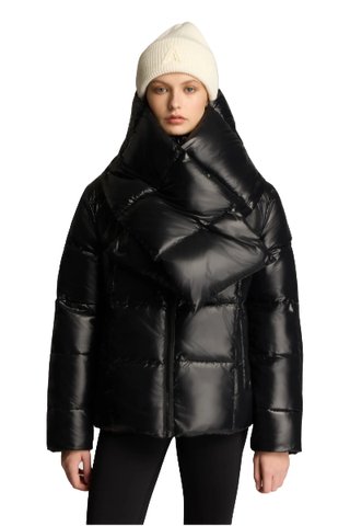 Winekka 2-In-1 Reversible Puffer With Oversized Removable Scarf