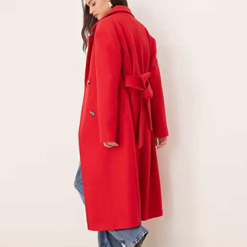red long coat
