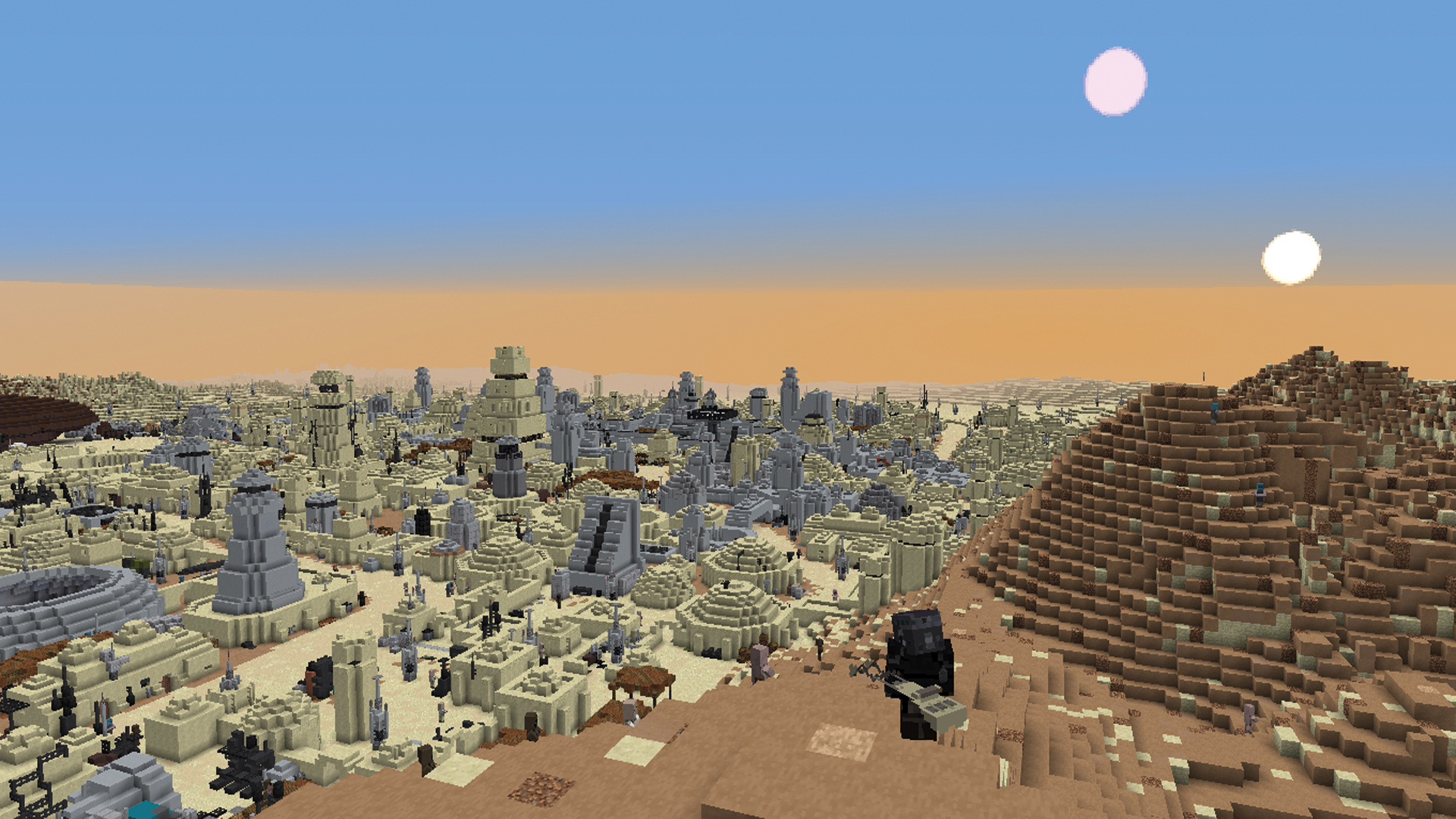 A Minecraft builder is recreating the entire Star Wars galaxy planet by  planet