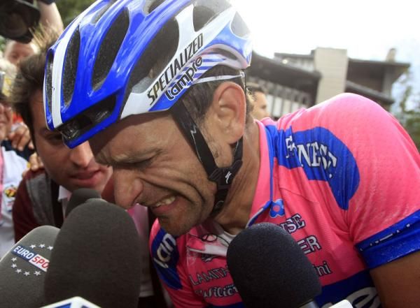 Michele Scarponi (Lampre - ISD) battled throughout the stage