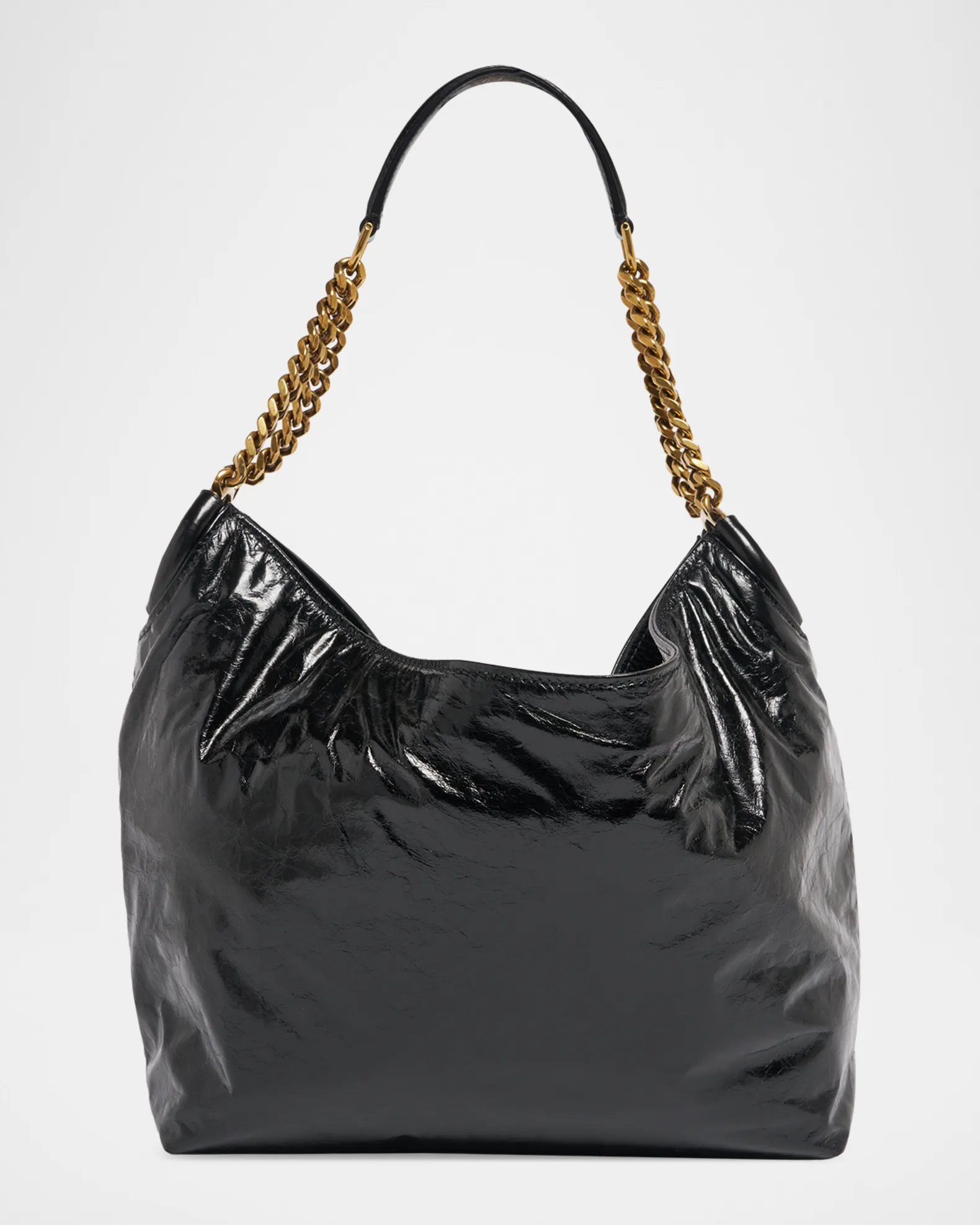 Saint Laurent, Hortense YSL Ring Leather Hobo Bag