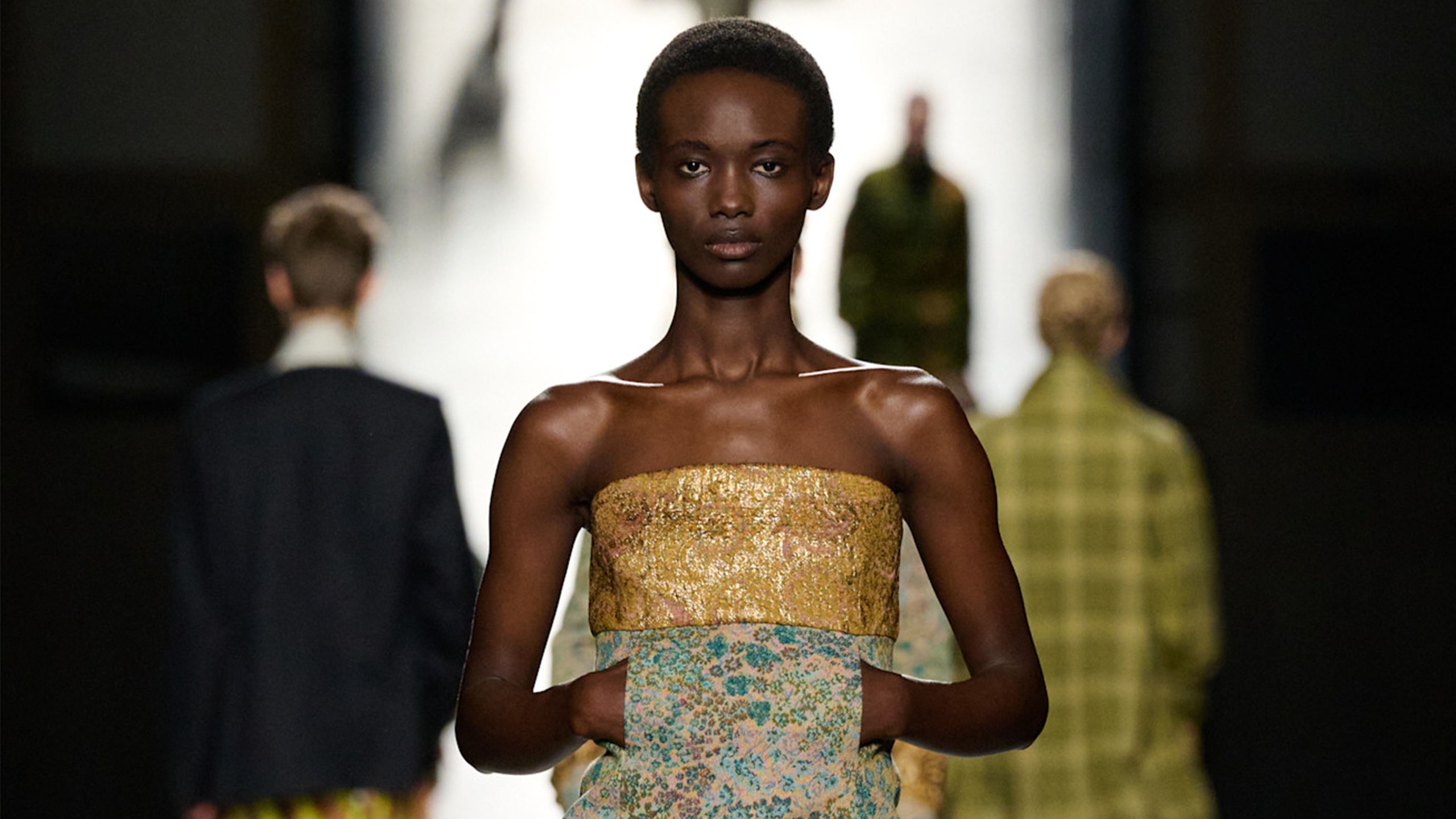 Dries Van Noten runway model.