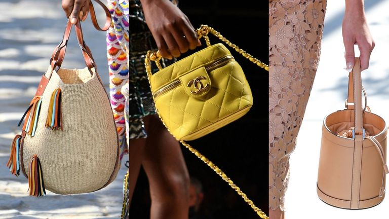 Chloe and Chanel models walk the runway with the latest handbag trends 2022