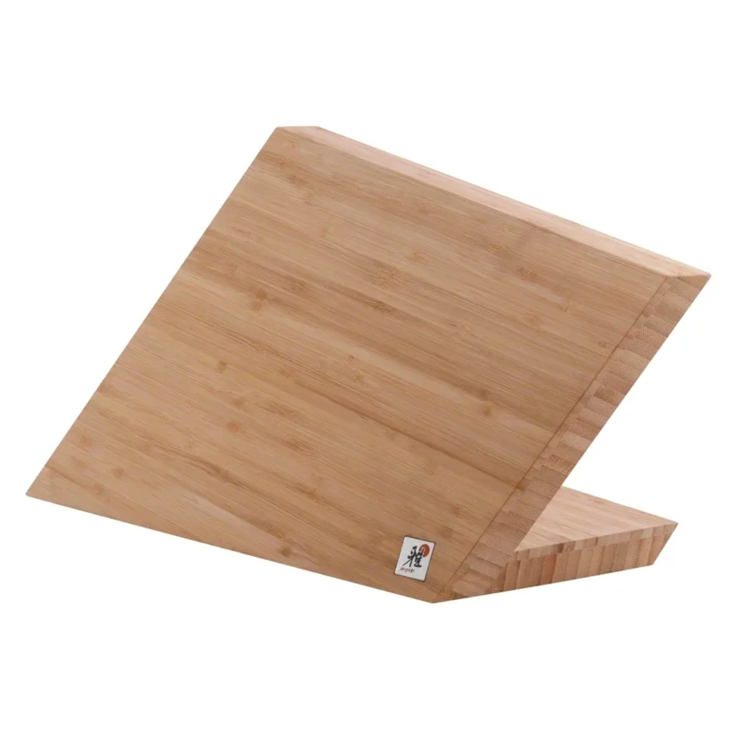 A wood magnetic knife block