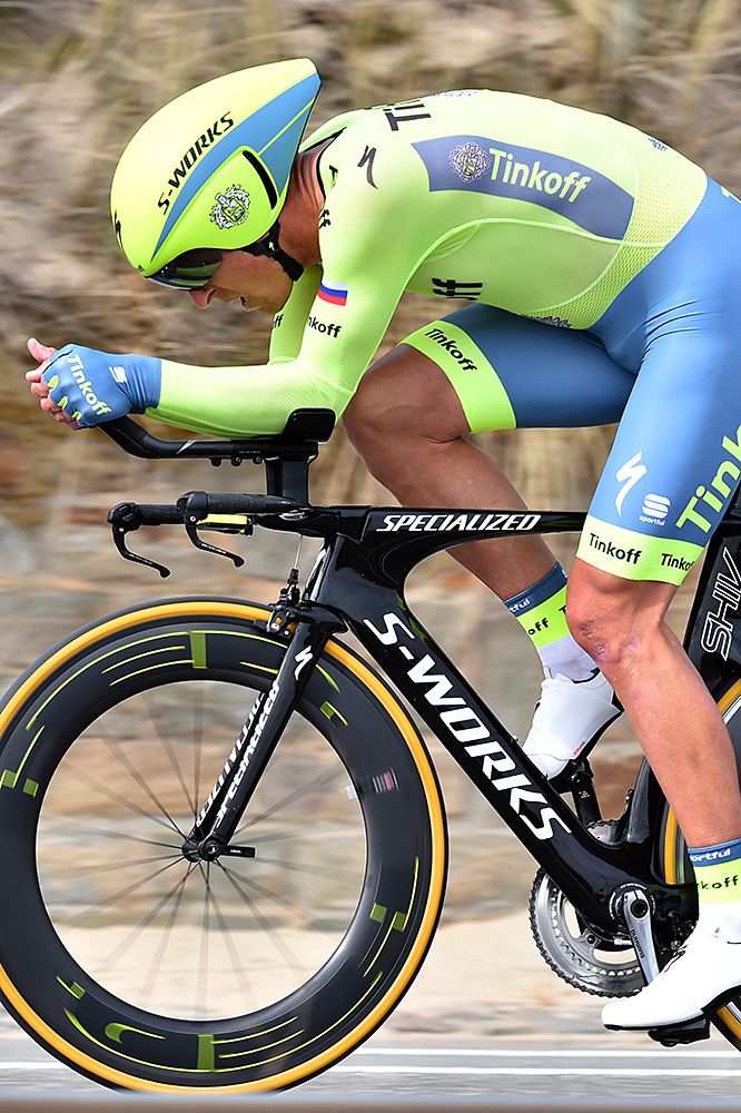 Maciej Bodnar (Tinkoff) won the time trial in a time 17:39.29