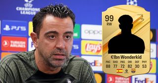 Barcelona stick €1bn release clause in wonderkid's latest contract: Xavi Hernandez during the press conference prior to the UEFA Champions League match against Royal Antwerp FC, in Barcelona, on 18th September 2023.