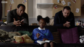 Bailey, Mitch and Mick in EastEnders