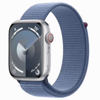 Apple Watch Series 9 Silver Aluminum with sport loop
