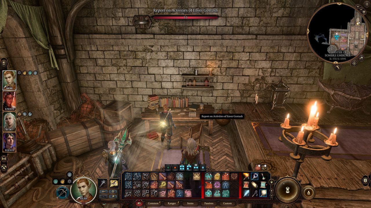 Baldur's Gate 3 House of Hope - Infiltration Training note