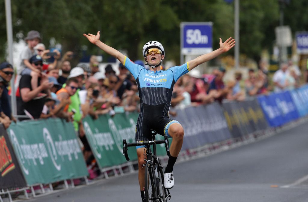It was an emotional victory salute for 19-year-old Sam Jenner (NSWIS)