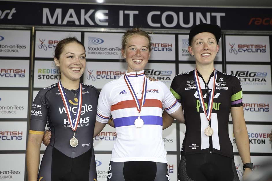 The top 3 in the British national road race