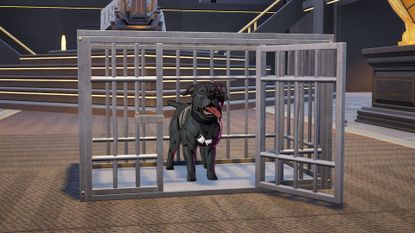 Fortnite John Wick's dog after being released from the cage