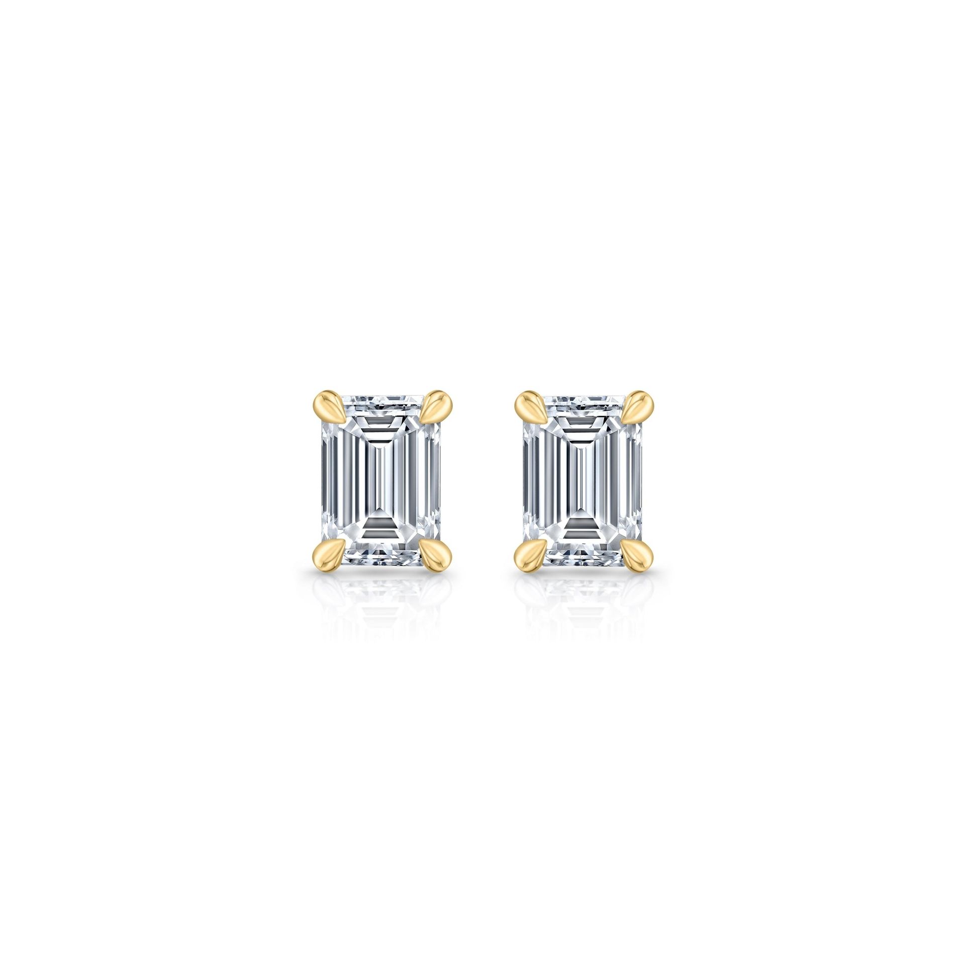 jean dousset, Chelsea Lab Diamond Emerald Studs