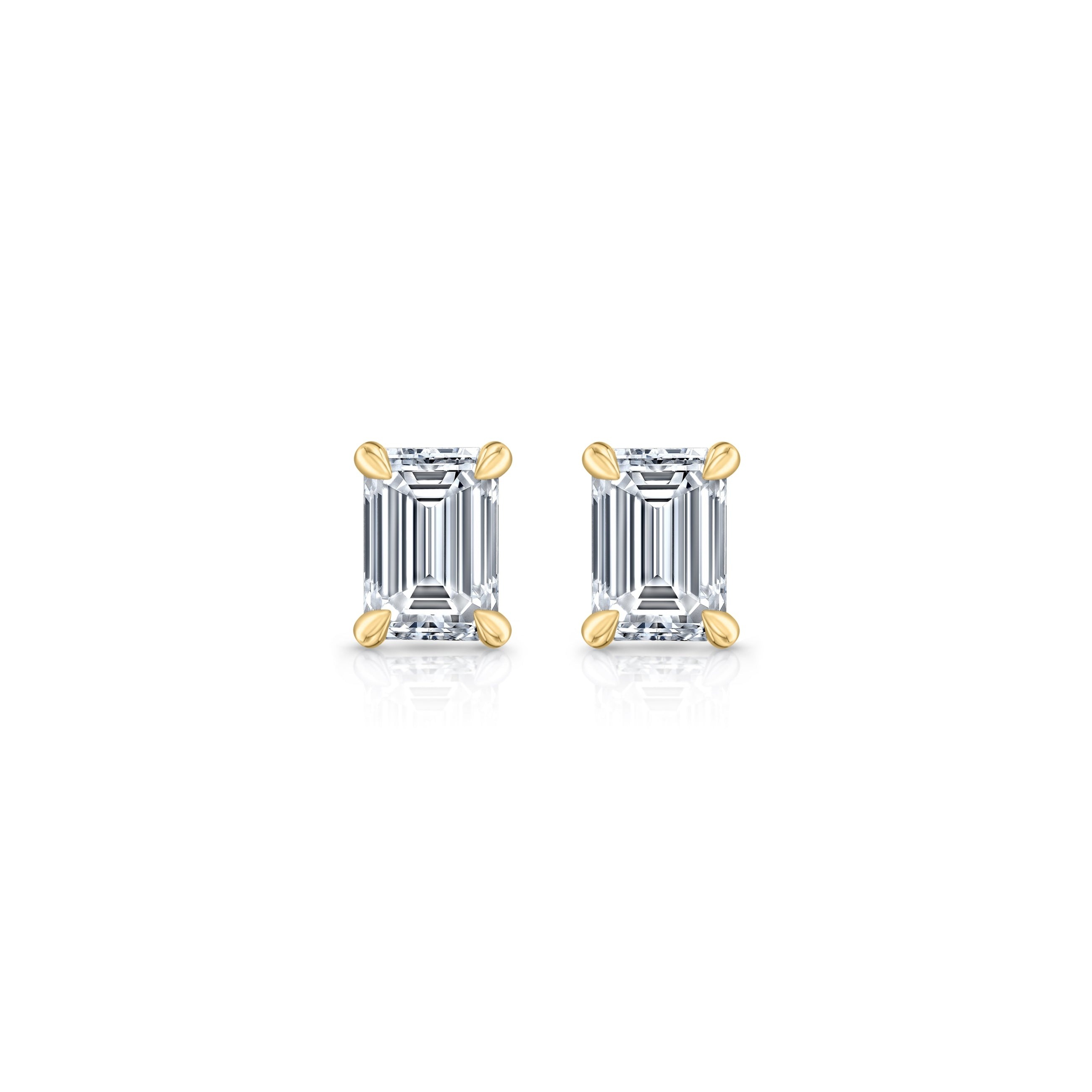 jean dousset, Chelsea Lab Diamond Emerald Studs