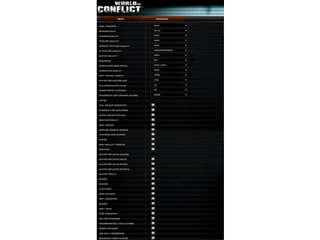 World in Conflict graphics options 2