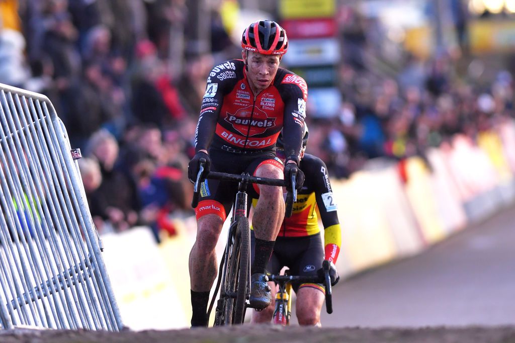 ZONHOVEN BELGIUM DECEMBER 08 Laurens Sweeck of Belgium and Pauwels SauzenBingoal during the 24th Superprestige Zonhoven 2019 superprestige zonhoven TelenetSuperprestige on December 08 2019 in Zonhoven Belgium Photo by Luc ClaessenGetty Images