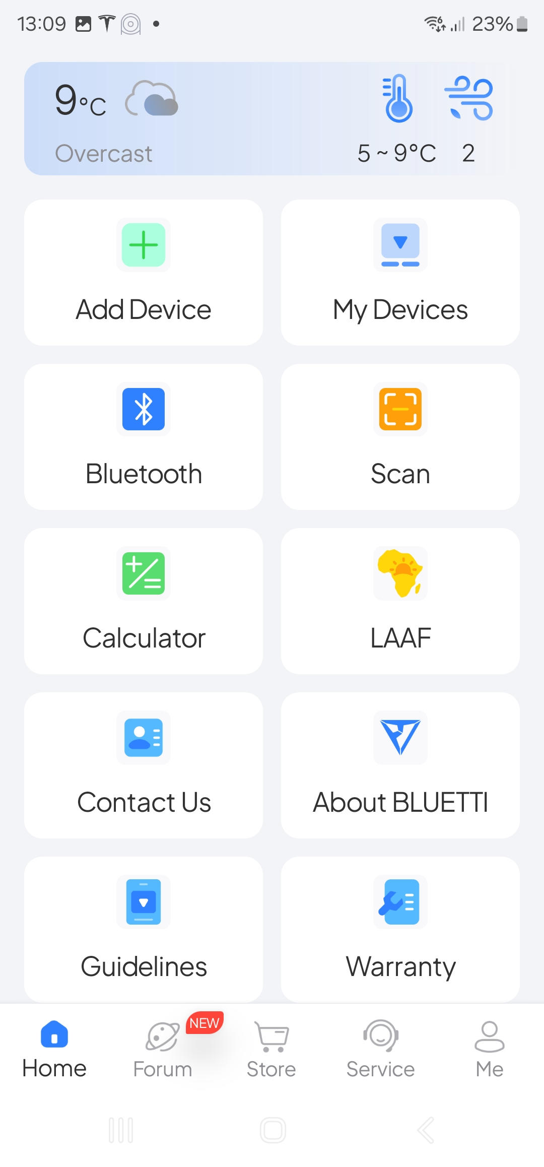 Bluetti app in use during our review