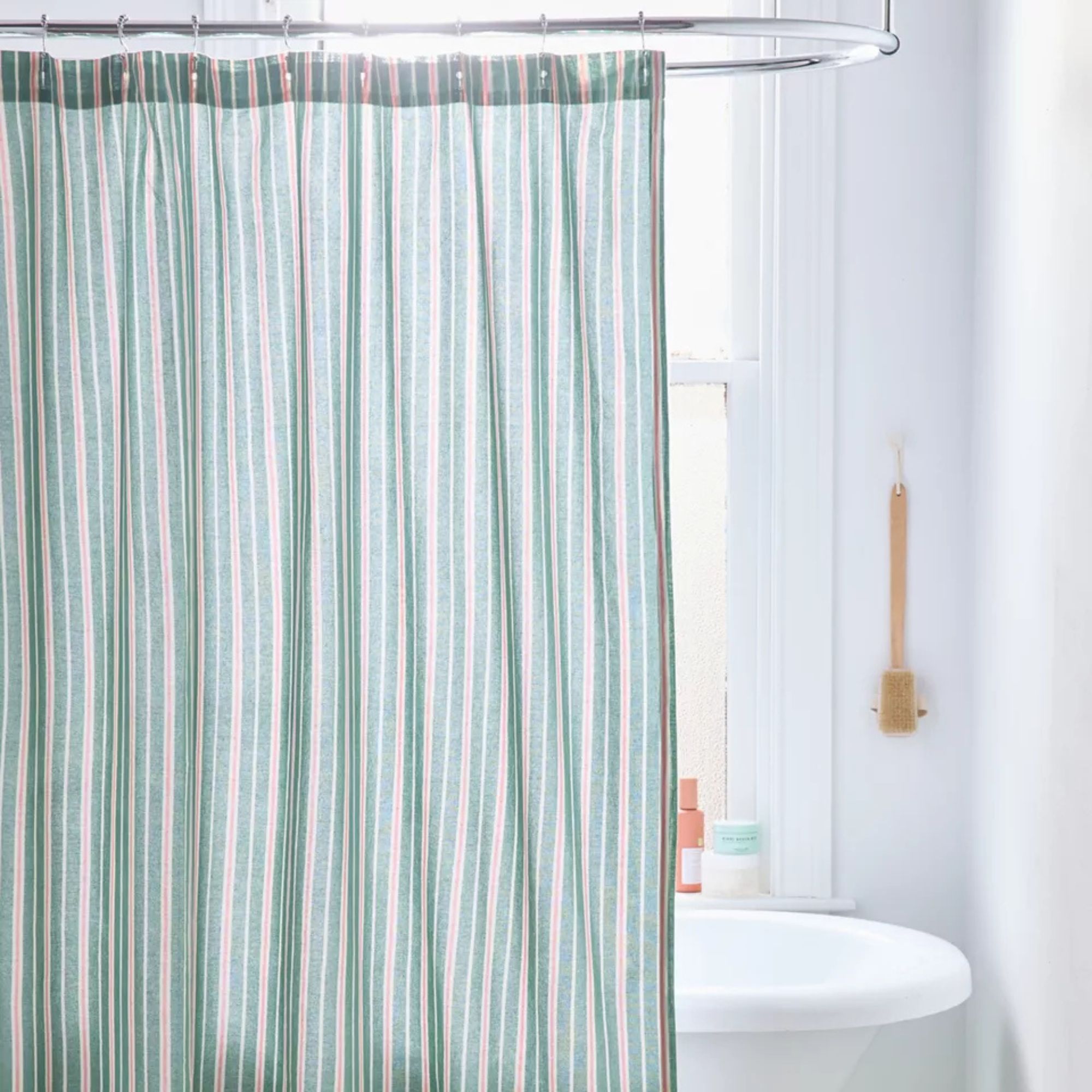 Multi-Striped Patterned Shower Curtain