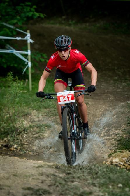 Annika Langvad on her way to a win