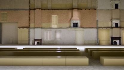 Prada Menswear show set