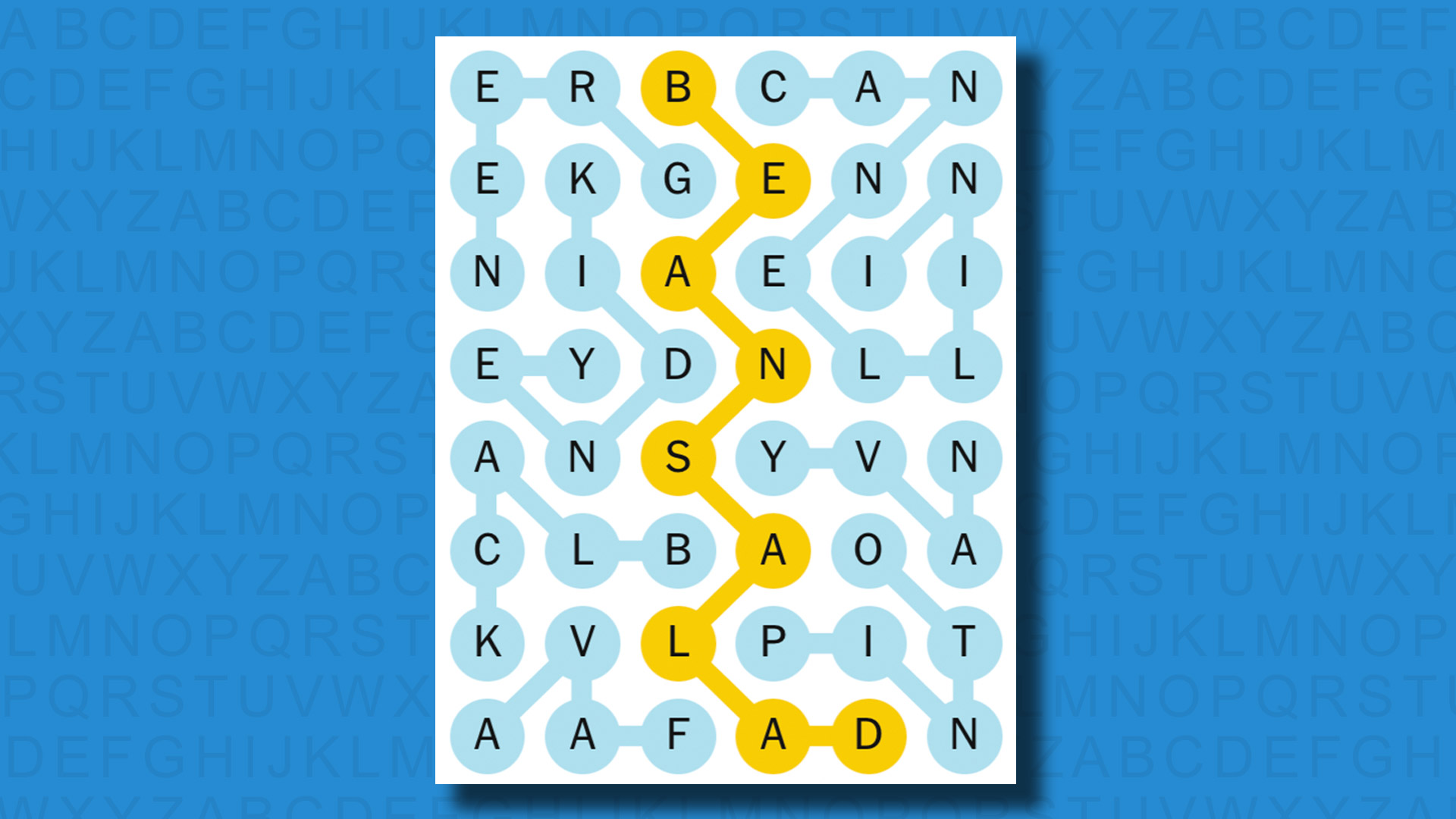NYT Strands answers for game 446 on a blue background