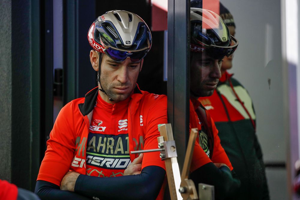 A pensive-looking Vincenzo Nibali gets ready for team camp in Croatia
