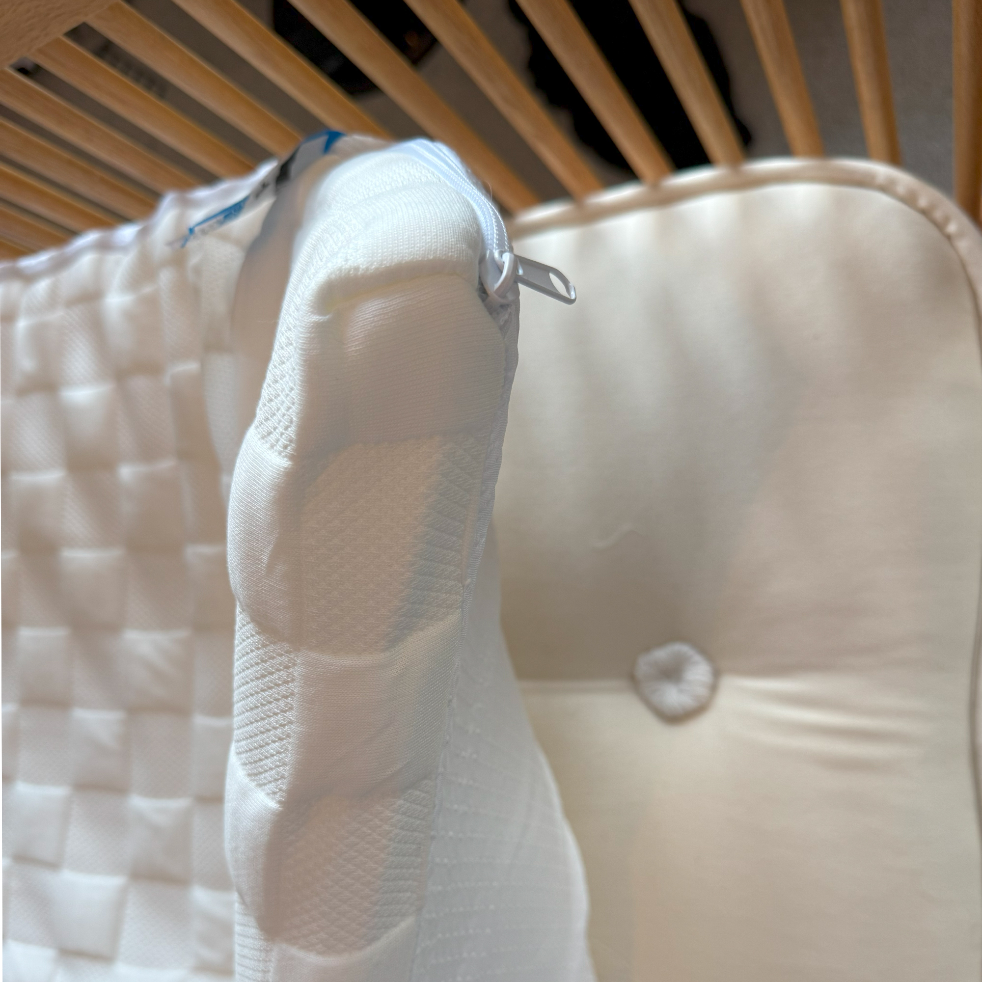 The Levitex Sleep Posture mattress topper being tested