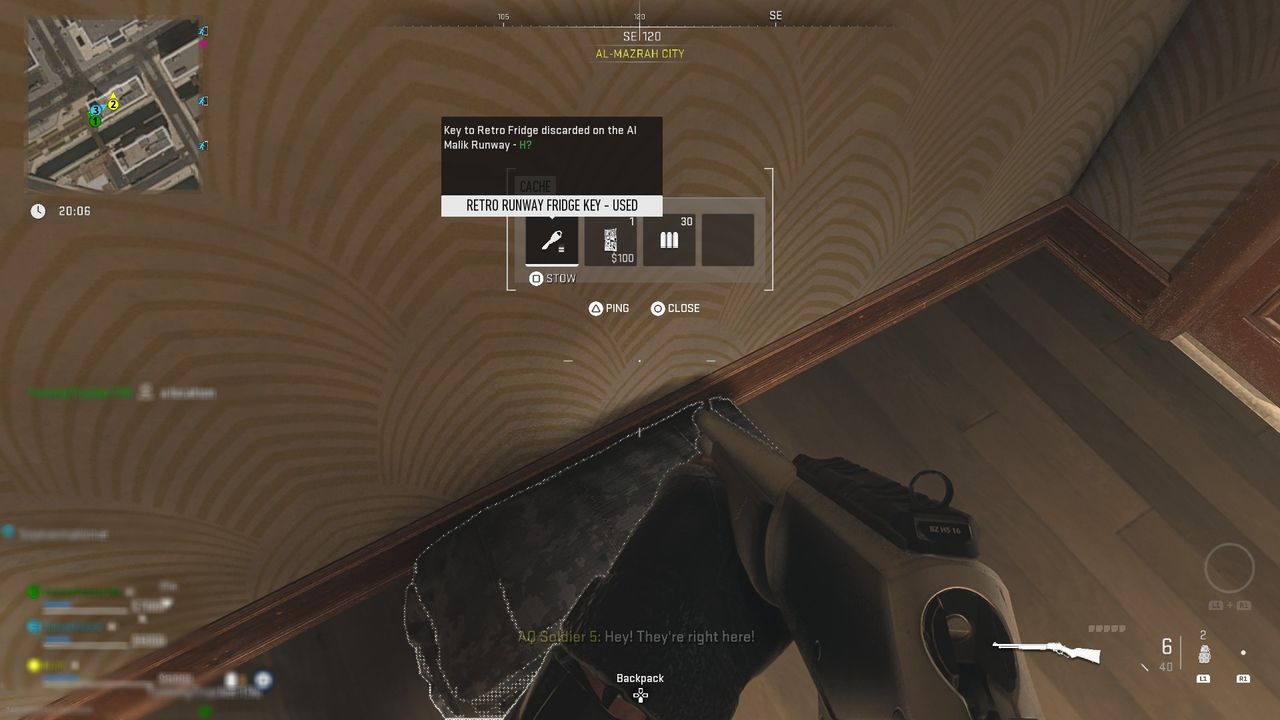 Warzone 2 DMZ keys - a key in a cache