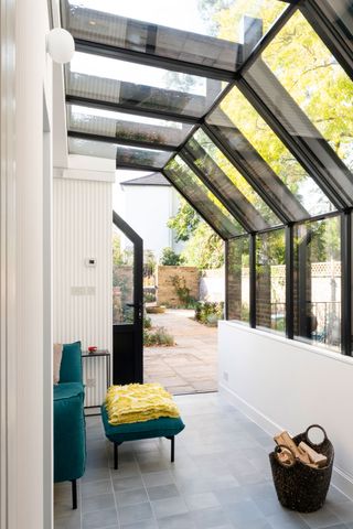 a small glazed extension sunroom