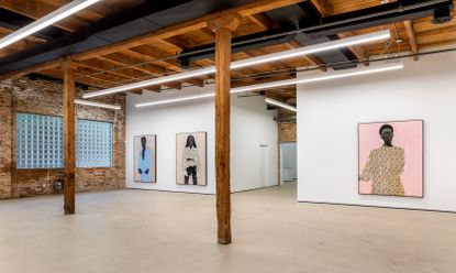 Installation view of Amoako Boafo&#039;s exhibition