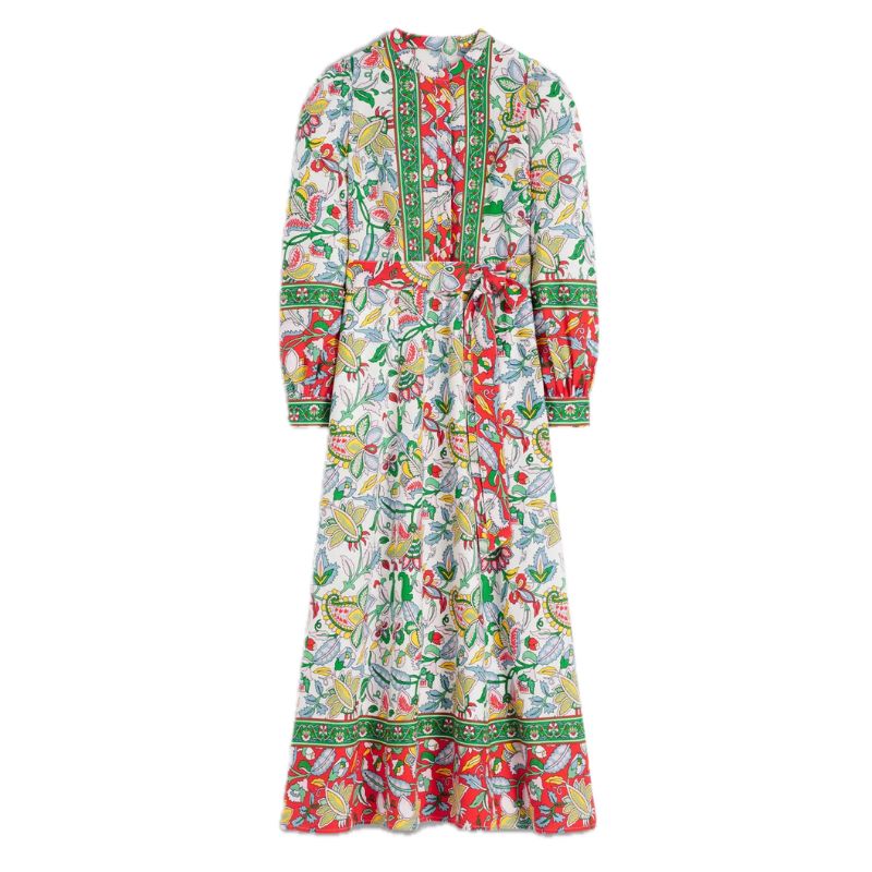 Boden, Ava Linen Blend Midi Dress