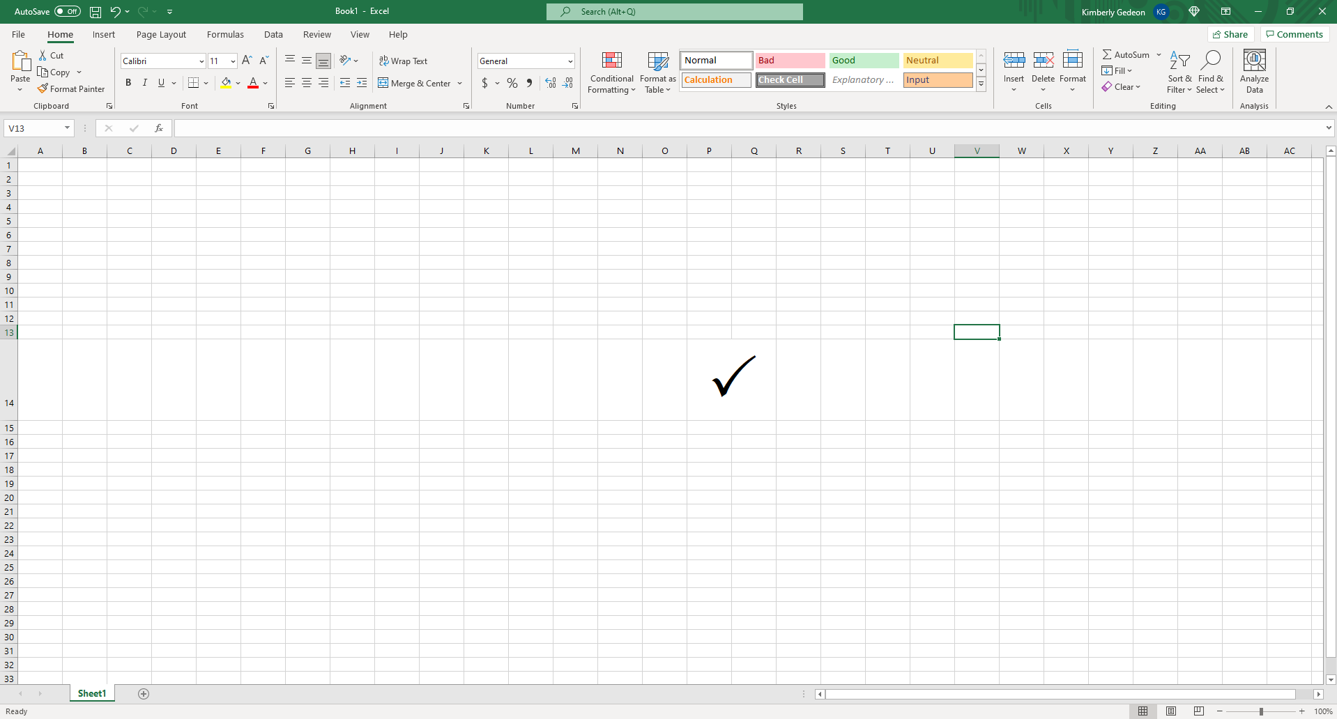 How To Make A Check Mark Column In Excel