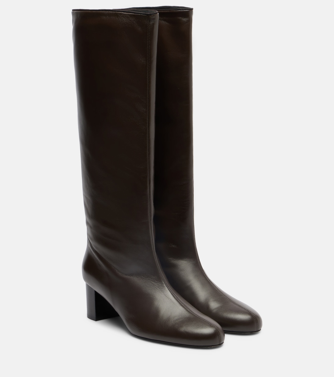 Downtown Leather Knee-High Boots
