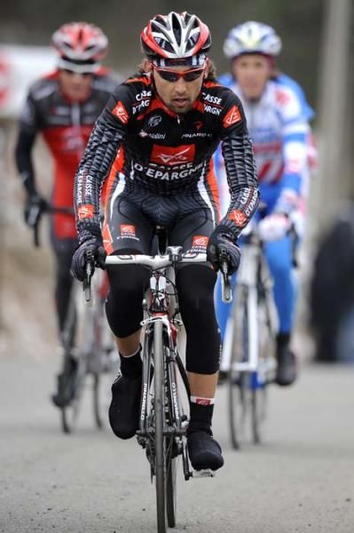 Mathieu Perget (Caisse d'Epargne) finishes in a group home four and a half minutes behind Contador.