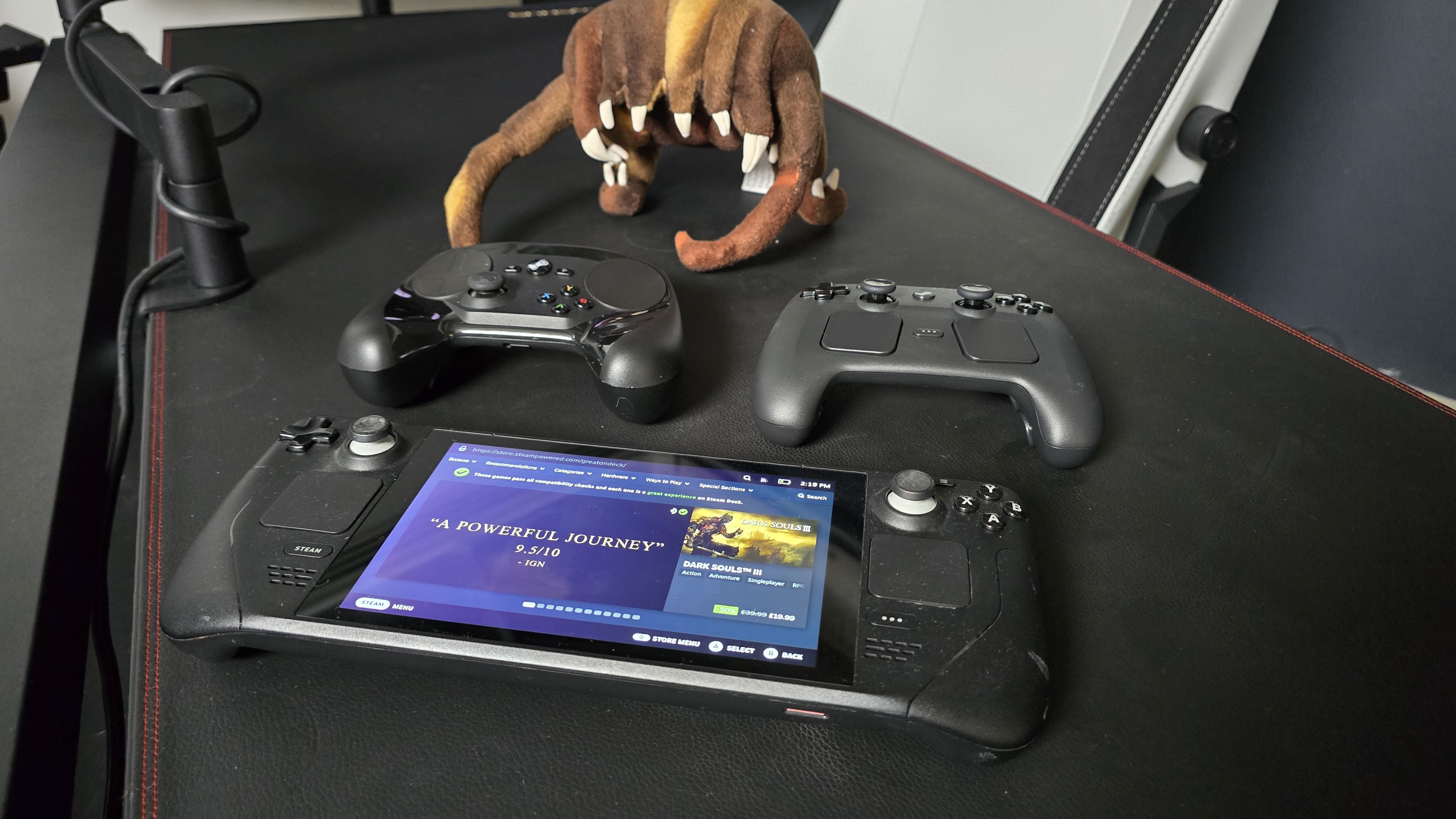 Valve Steam Controller (2026) on gamer desk