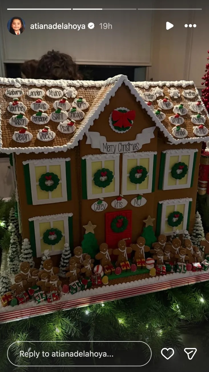 Kris Jenner's epic gingerbread mansion