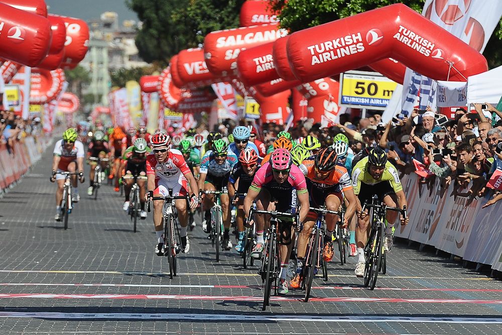 Sacha Modolo of Lampre-Merida wins Stage 4 of the 2016 Tour of Turkey