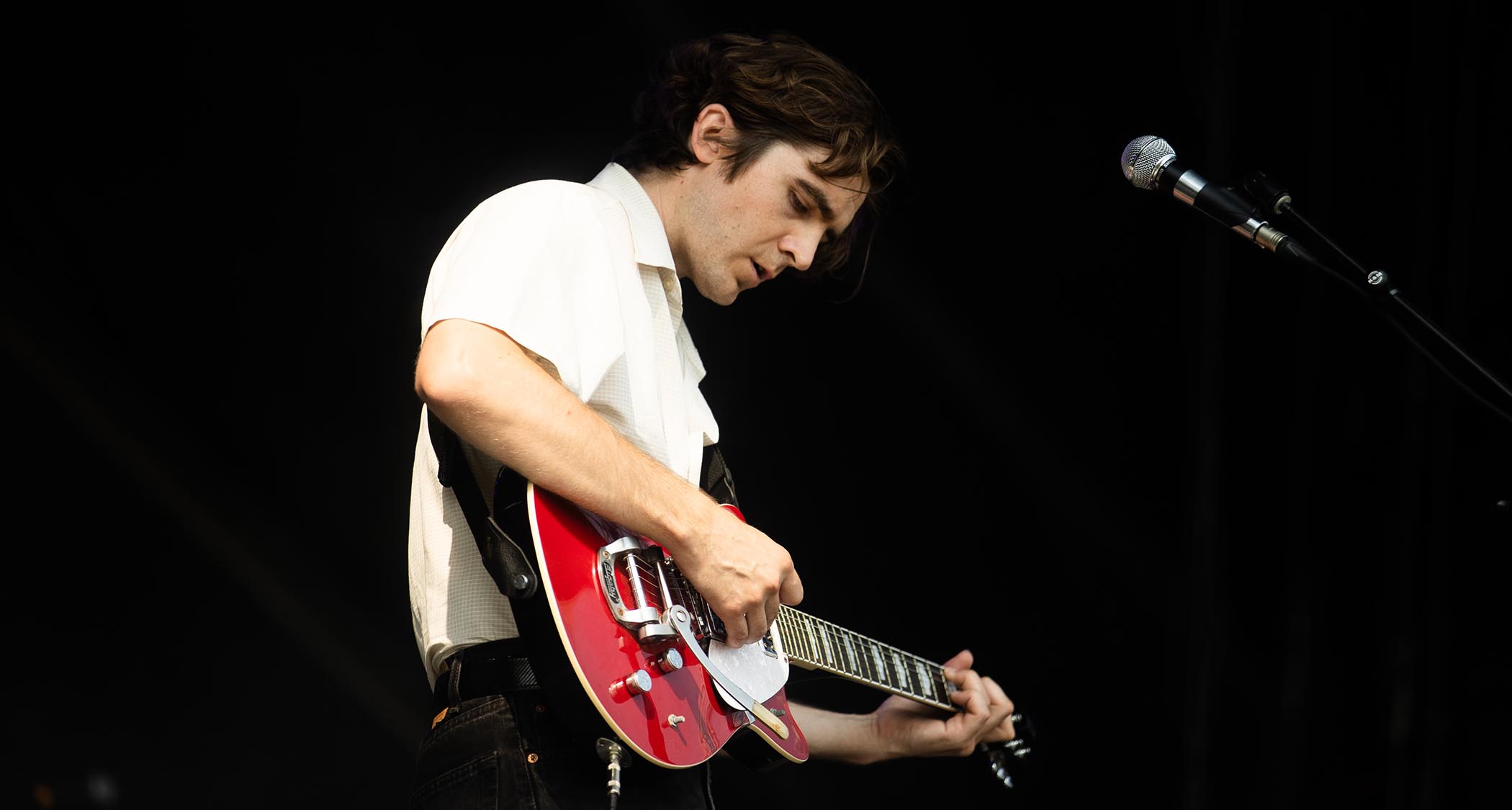 Max Clarke, aka, Cut Worms performs onstage.