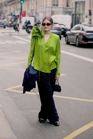 Paris Fashion Week green colour trend