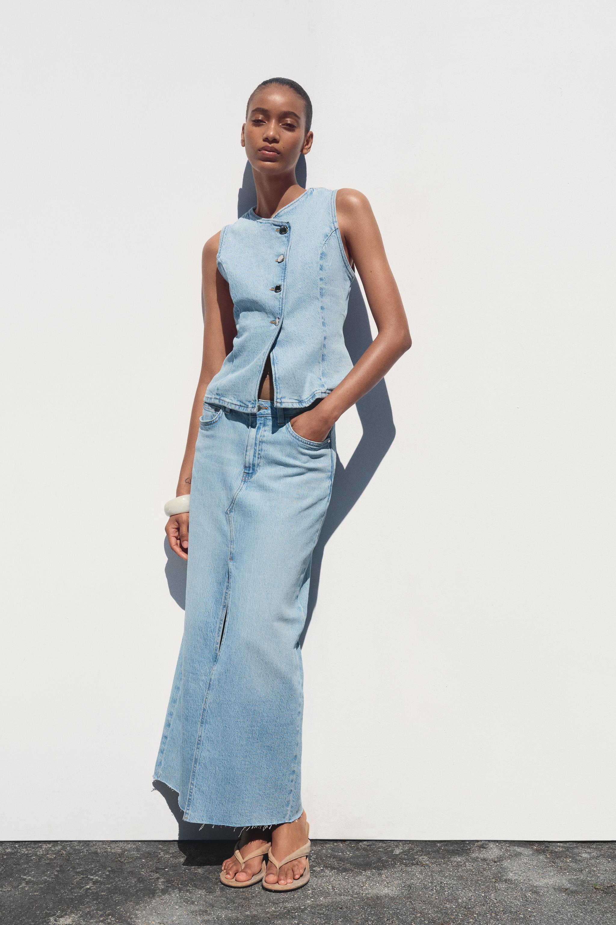 Z1975 Denim Midi Skirt