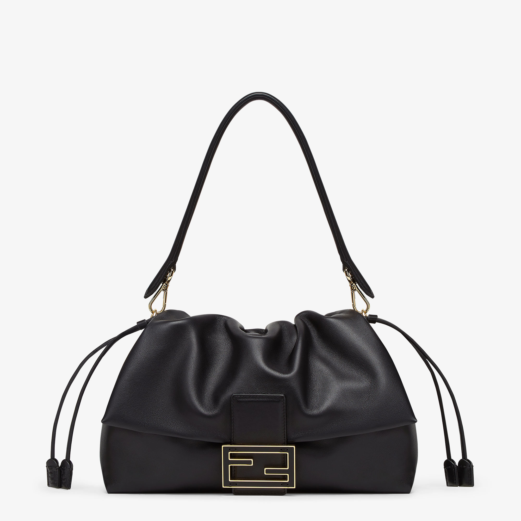 Mamma Baguette Largeblack Nappa Leather Bag