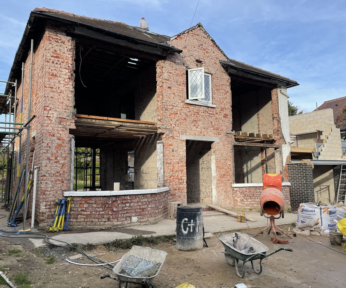 A 1970s detached home during a renovation