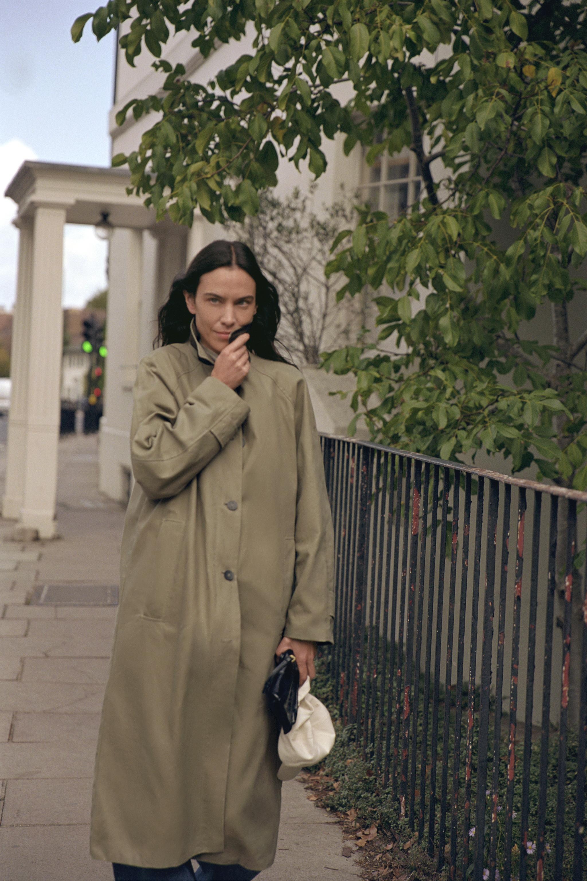 zara, Zw Collection Limited Edition Waxed Trench Coat