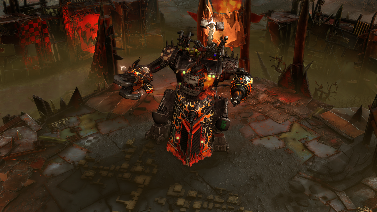 One of the Orks' mightiest Elite units, the Morkanaut