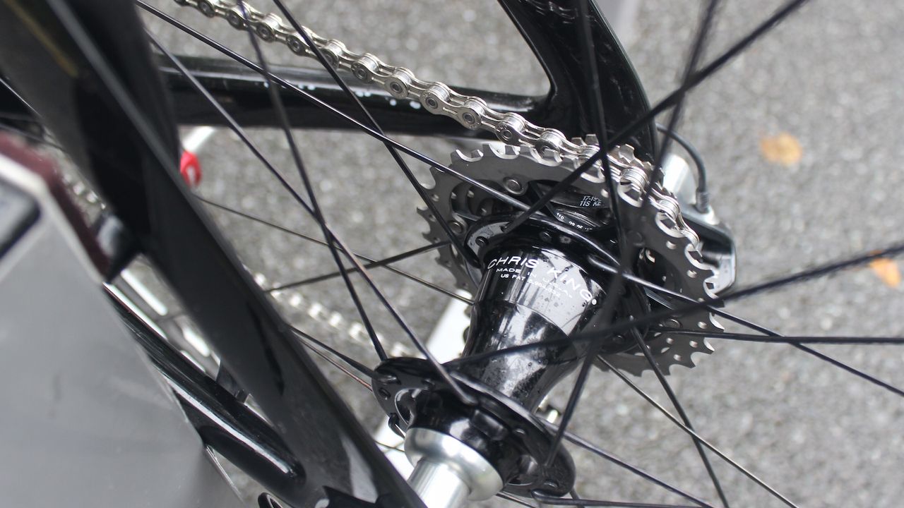 The ENVE SES wheels are partnered with Chris King hubs