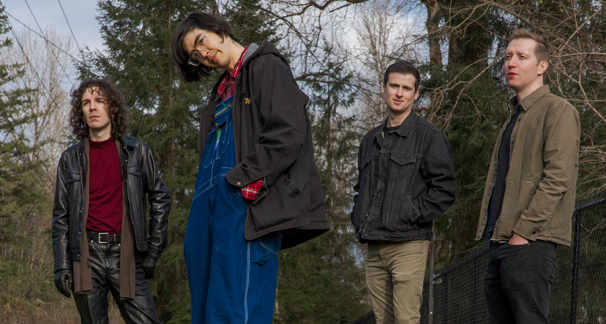 Car Seat Headrest pictured on location in the Pacific Northwest