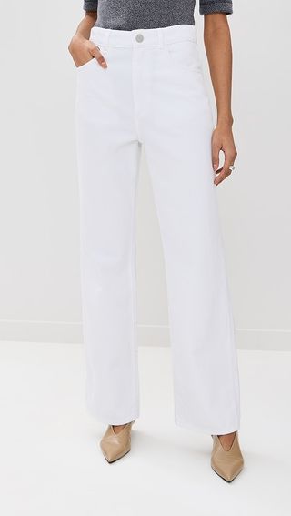 Róhe Relaxed Fit White Jeans