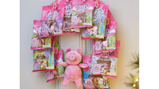 Percy Pig Christmas Wreath, one of the best Christmas wreaths