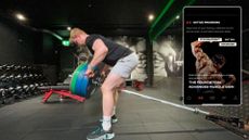 TechRadar fitness writer Harry Bullmore following a workout in the gym from Arnold Schwarzenegger's The Pump app