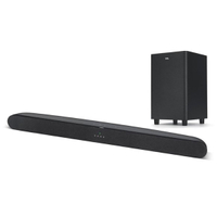 Best cheap soundbar for beginners: TLC Alto 6 
The TCL Alto 6 isn’t far behind the Creative Stage V2. It's packaged with a subwoofer that offers strong sound and smart features like Roku integration. We we're impressed with how forceful the Alto 6 Plus sounded in our testing and how easy it was to set up.